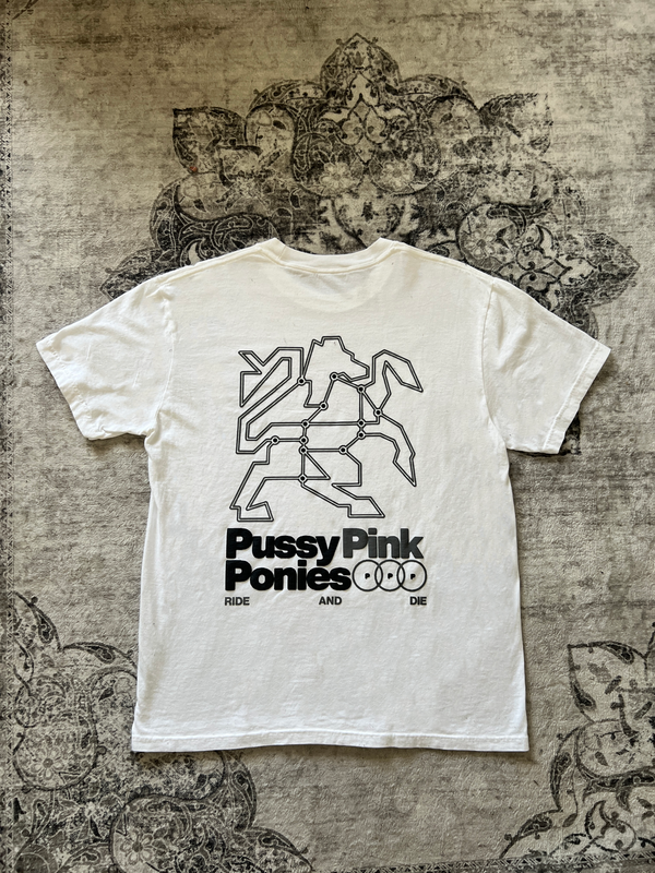“Pussy Pink Ponies” Squad Tee (White)