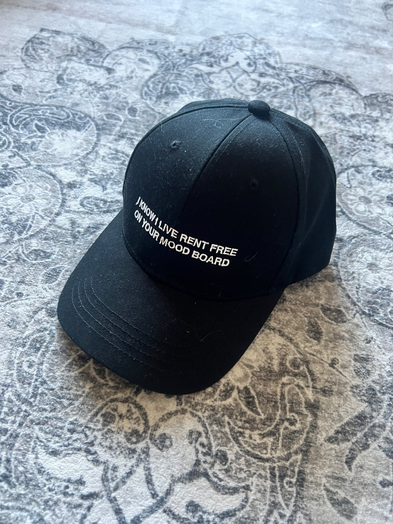 “mood:bored” Cap (Black)